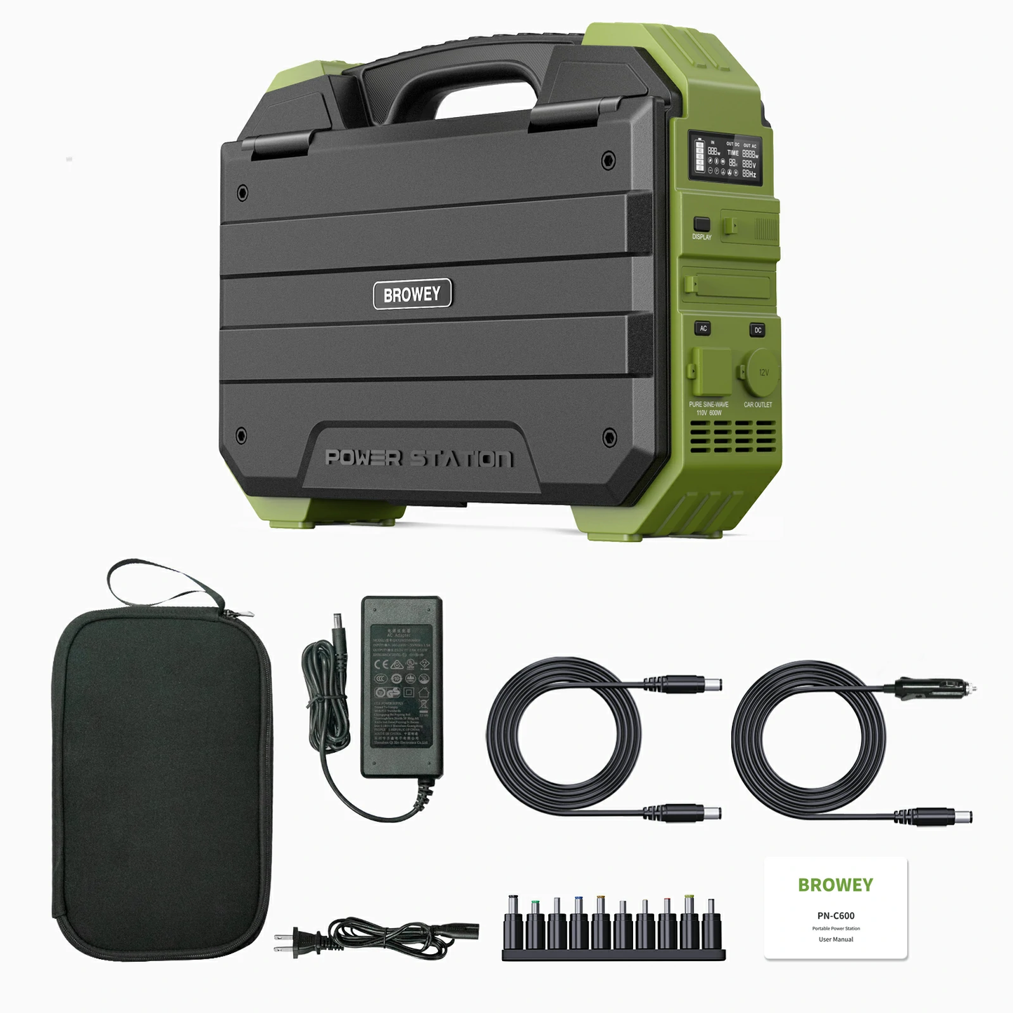 💥Portable Power Station with Built-in Solar Panel