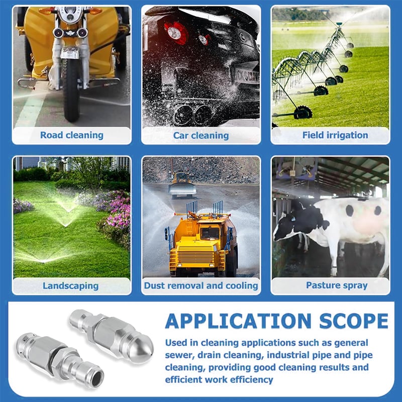 Quick Connect Stainless Nozzle Set