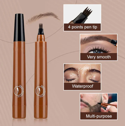 🔥Waterproof Four-tip Beard and Eyebrow Pen✨