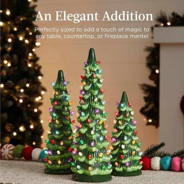 🎁🎄Retro Hand-Painted Tabletop Christmas Trees (⏰Limited Quantities Available)
