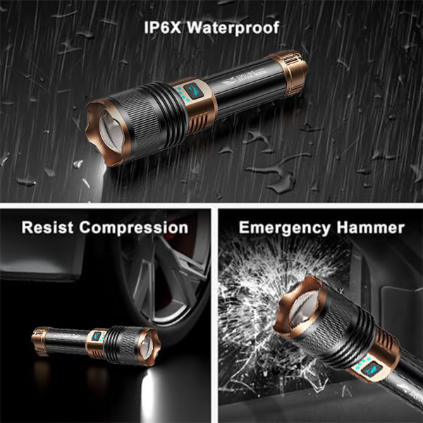 SKYFIRE LED Flashlights High Lumens with Ignition Lens