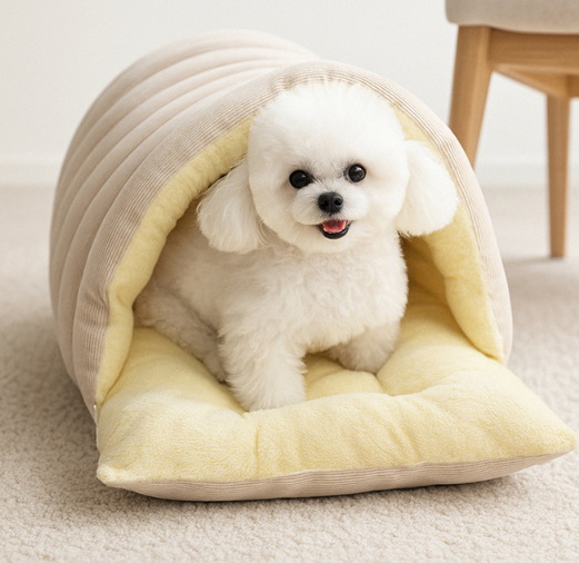 Thickened and warm detachable enclosed bed for dogs and cats