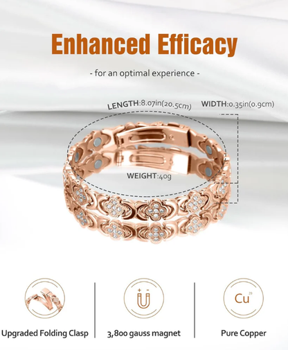copper Bracelets for Women.Pure copper Magnetic Bracelet with 3800 Gauss Effective Magnets
