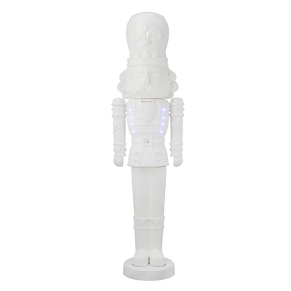 🎄Last Day Sale🎄 - 75" DIY White Nutcracker Mold with Lights and Music