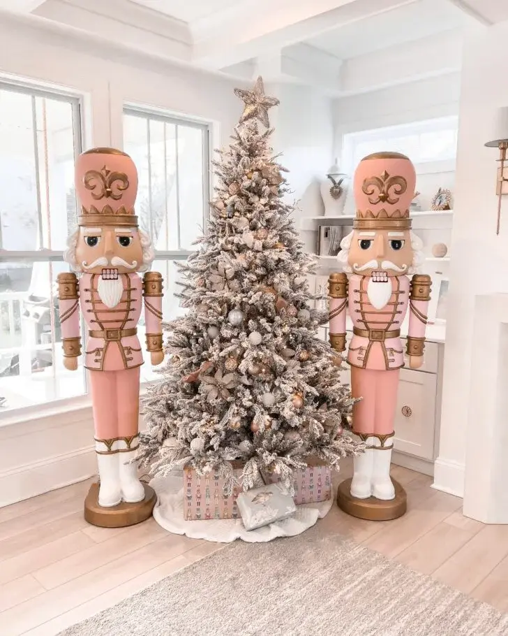 🎄Last Day Sale🎄 - 75" DIY White Nutcracker Mold with Lights and Music