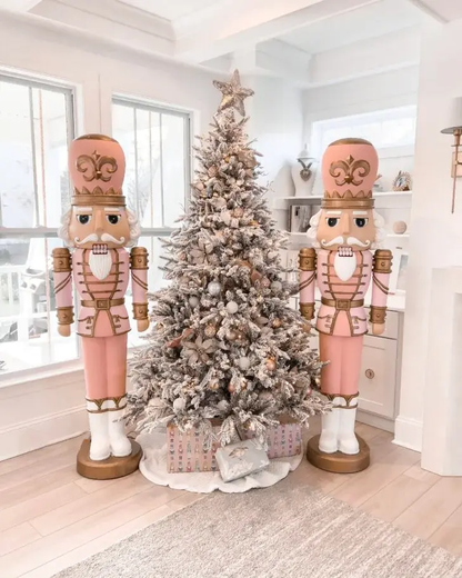 🎄Last Day Sale🎄 - 75" DIY White Nutcracker Mold with Lights and Music