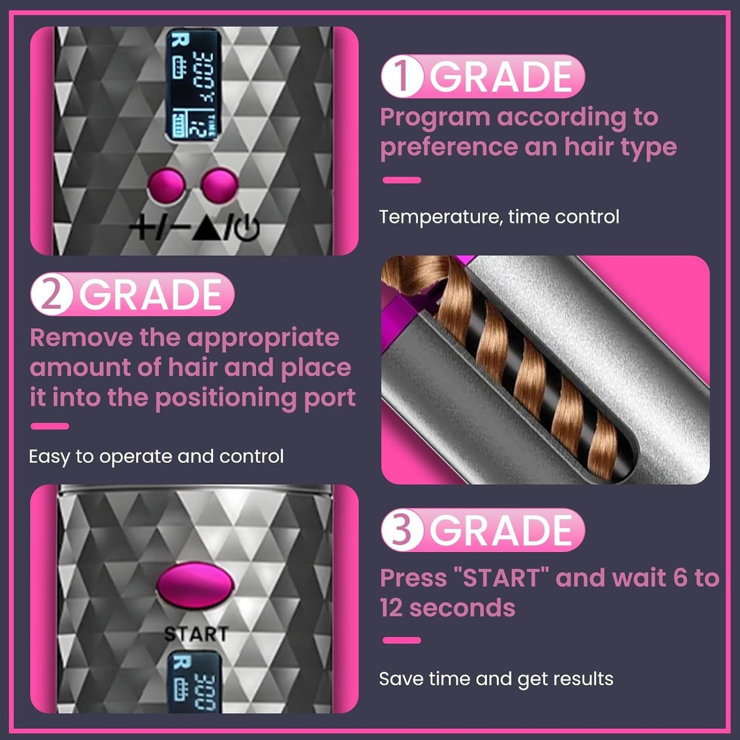 Automatic curling iron lazy curling tool